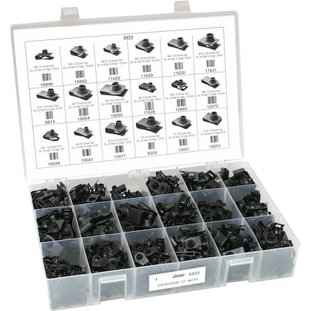 Auveco Extruded U-Nuts. Assortment. y 1. 6923